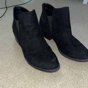 black ankle boots